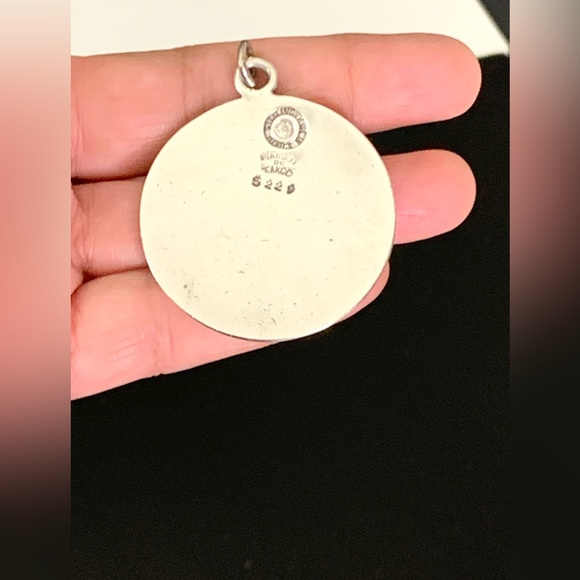 Vintage 1950s Margot De Taxco Zodiac Sterling Silver Gemini Pendant Necklace 24” - Picture 11 of 15